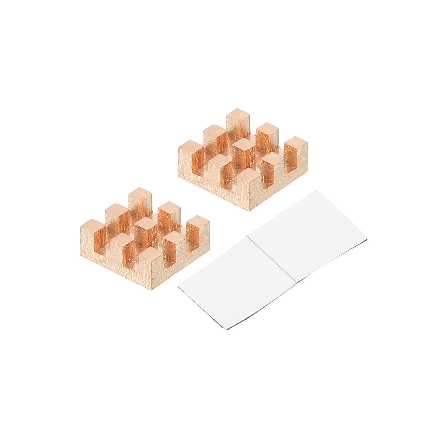 Harfington Copper Heatsink 10x10x4mm with Self Adhesive for IC Chipset Cooler 2pcs