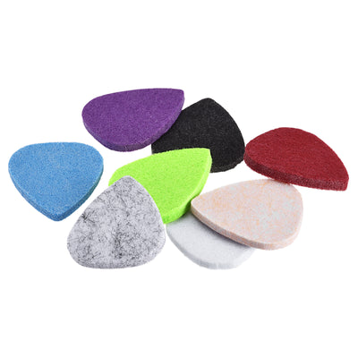 Harfington Felt Guitar Picks Guitar Accessories 3mm Thickness Multi-Color Pack of 8