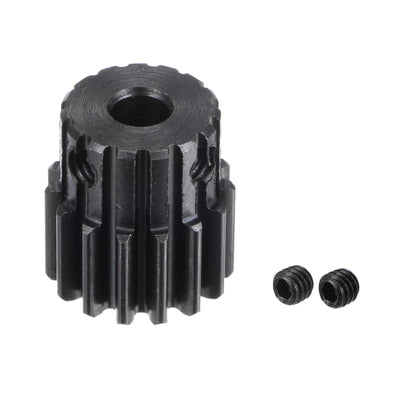 Harfington Uxcell 5mm Aperture 15T Module 1 45# Steel Spur Diff Differential Motor Pinion Gear