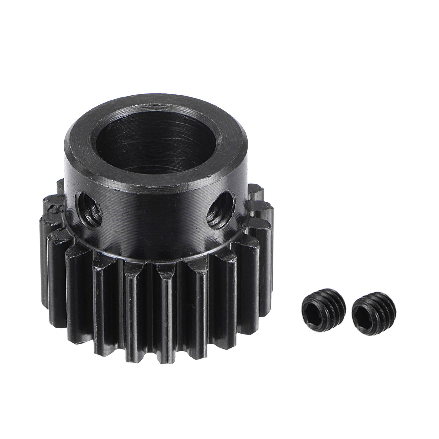 uxcell Uxcell 11mm Aperture 20T Mod 1 45# Steel Spur Diff Differential Motor Pinion Gear