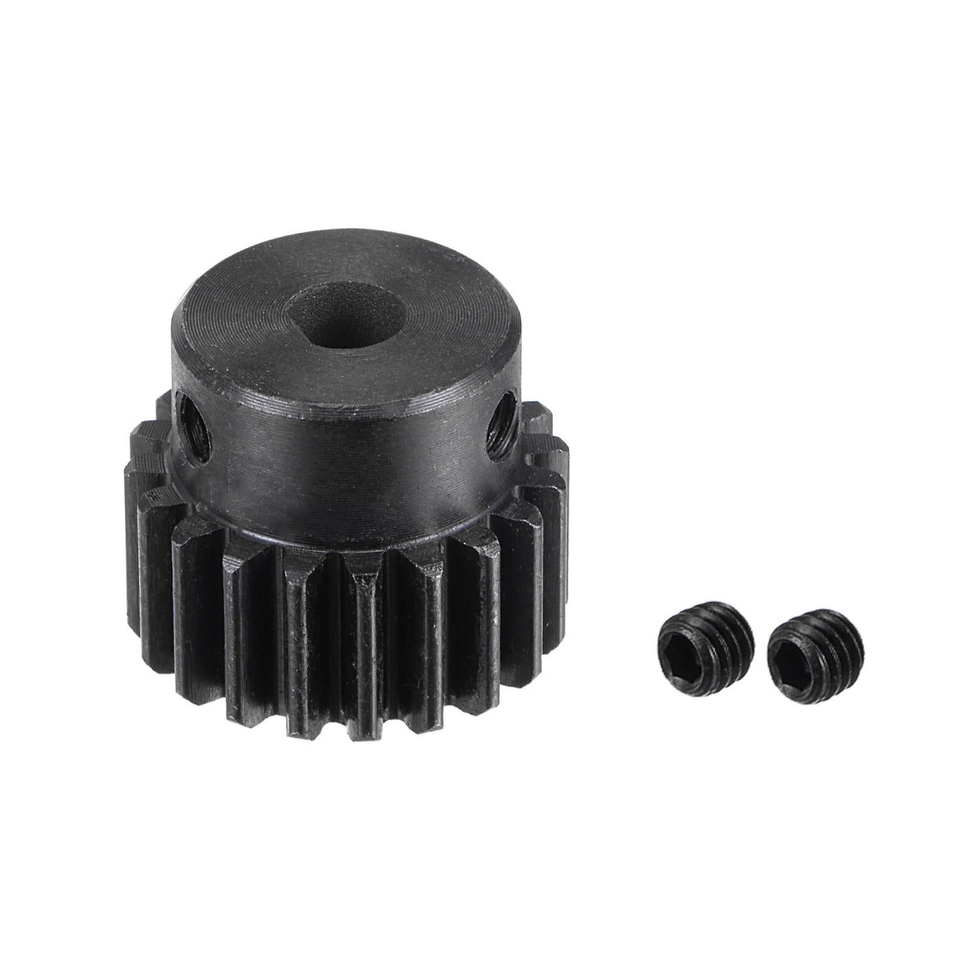 uxcell Uxcell 6x5.5mm Aperture 20T Mod 1 45# Steel Spur Diff Differential Motor Pinion Gear