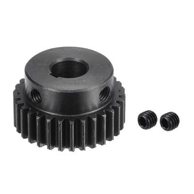 Harfington Uxcell 10/3x1.4mm Aperture 30T Mod 1 45# Steel Spur Diff Differential Motor Pinion Gear