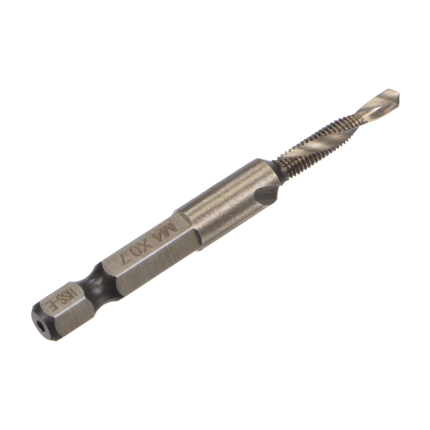 Uxcell Uxcell M10 x 1.5 Titanium Coated High Speed Steel 6542 Combination Drill Tap Bit