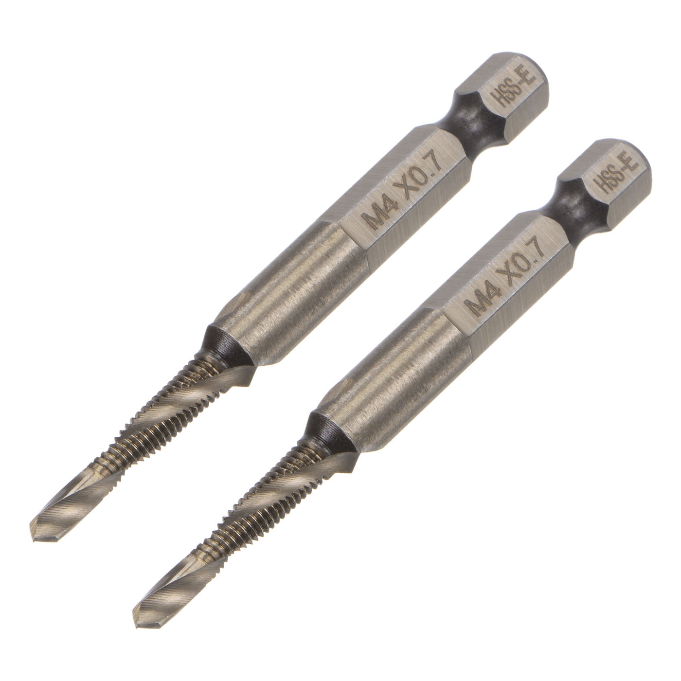 Uxcell Uxcell M10 x 1.5 Titanium Coated High Speed Steel 6542 Combination Drill Tap Bit 2pcs