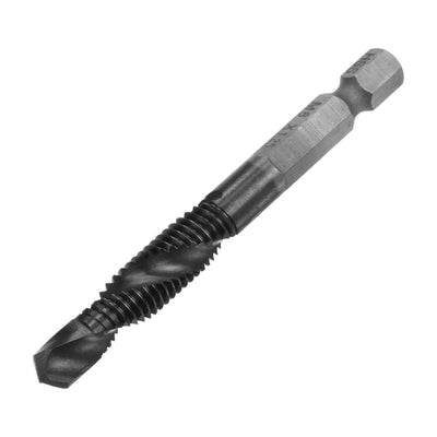 Harfington Uxcell M3x0.5 TiAlN Coated M35 Cobalt High Speed Steel Combination Drill Tap Bit