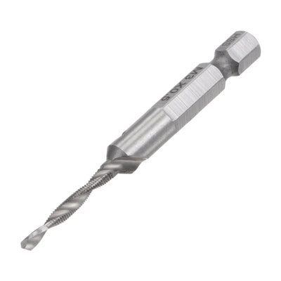 Harfington Uxcell M5x0.8 High Speed Steel 4341 Combination Drill and Tap Bit Extra Long