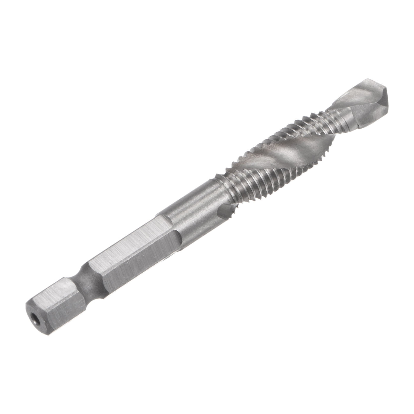 Uxcell Uxcell M8x1.25 High Speed Steel 4341 Combination Drill and Tap Bit Extra Long 2pcs