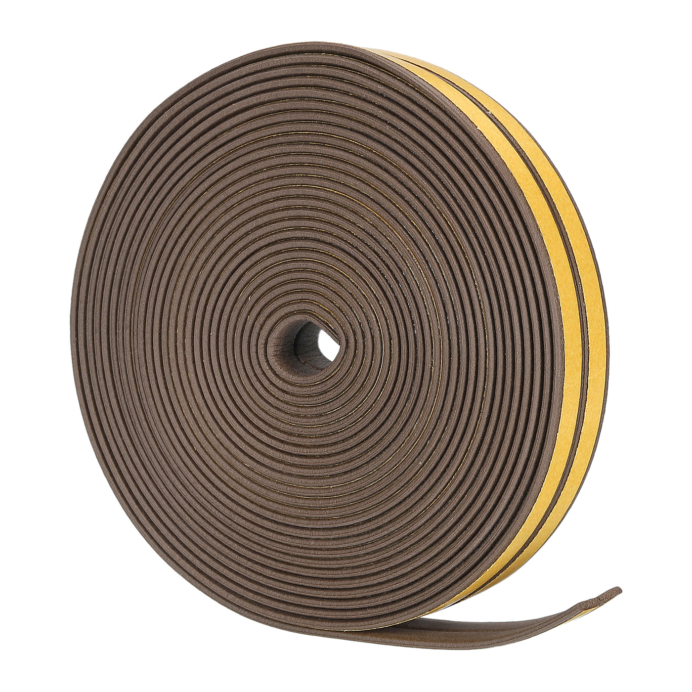 uxcell Uxcell Weather Stripping, 2pcs 6000mm x 9mm W x 2mm T Foam Seal Strip I Shaped, Brown