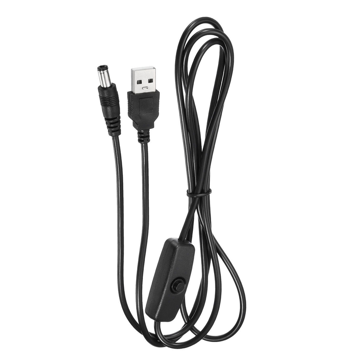 Harfington USB Cable with ON/Off Switch, USB Male to DC Male Power Cable for Camera Hard Disk Box
