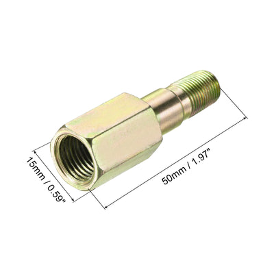 Harfington Iron Extension Hex Pipe Fitting Female to Male Thread Connector Adapter