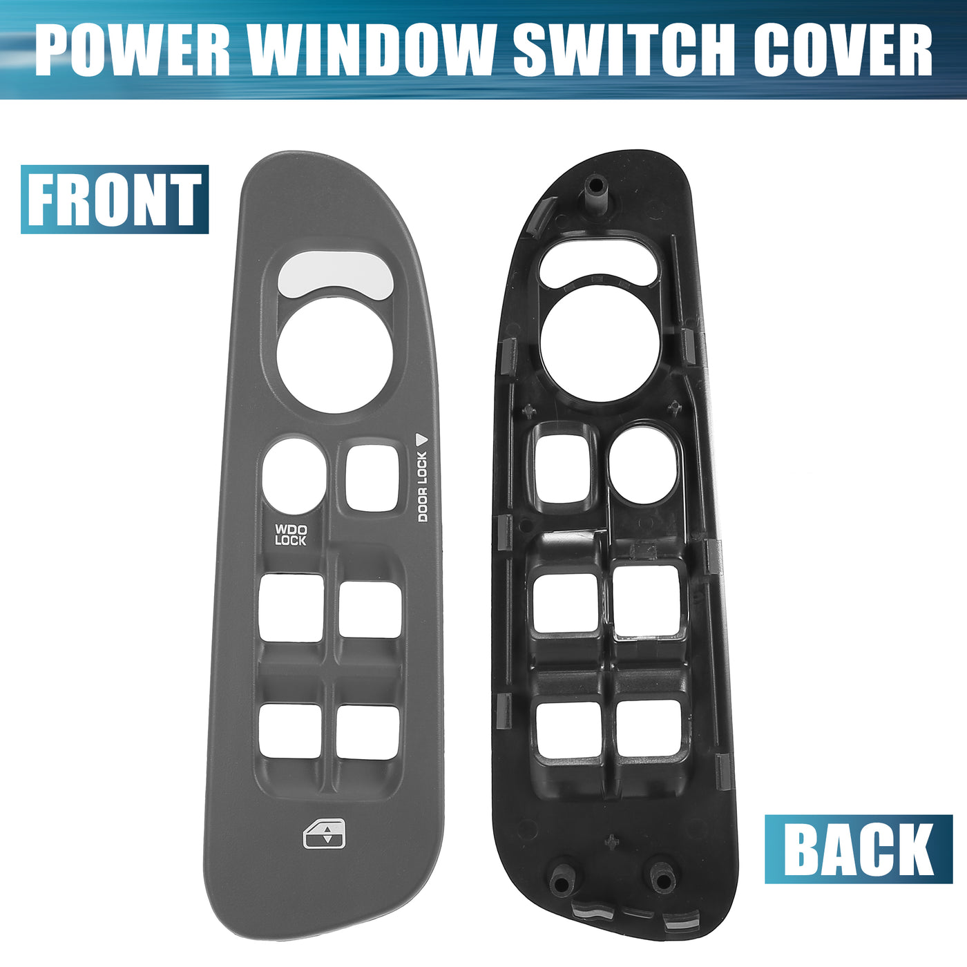 X AUTOHAUX Power Window Switch Cover Driver Side Power Window Master Control Switch Cover 5HZ71WL5AE Replacement for Dodge for Ram 3500 2002