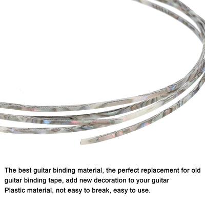 Harfington Plastic Binding Purfling Strip 1650x2x1.5mm for Guitar Blue Green Pink