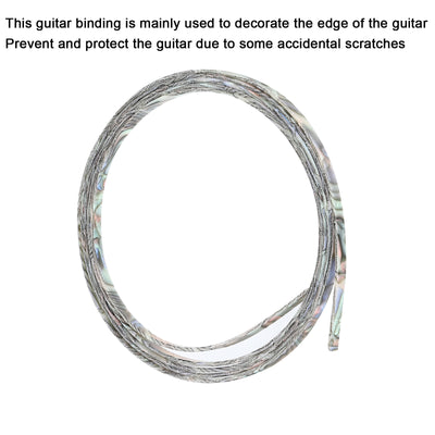 Harfington Plastic Binding Purfling Strip 1650x5x1.5mm for Guitar Blue Green Pink