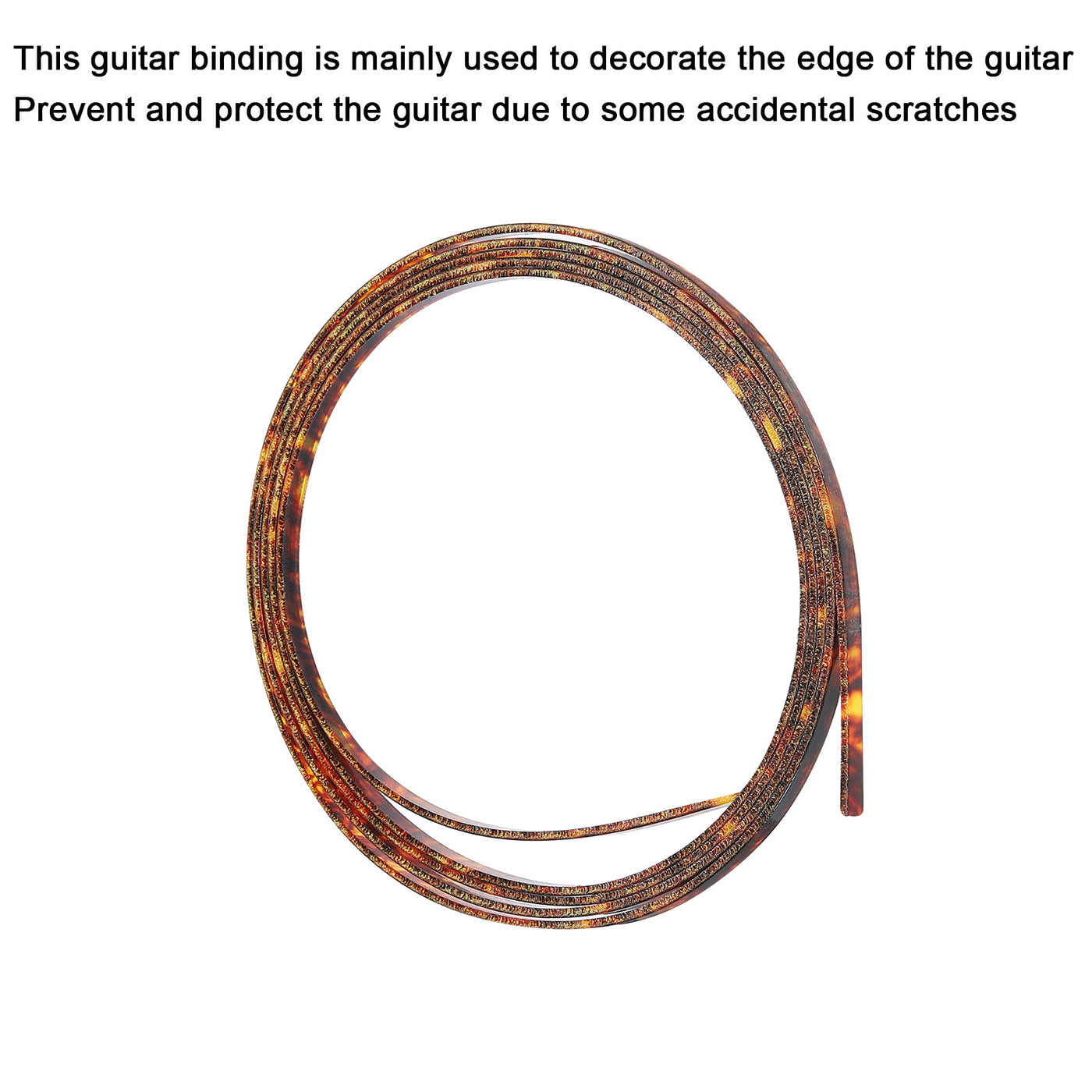 Harfington Plastic Binding Purfling Strip 1650x4x1.5mm for Guitar Brown