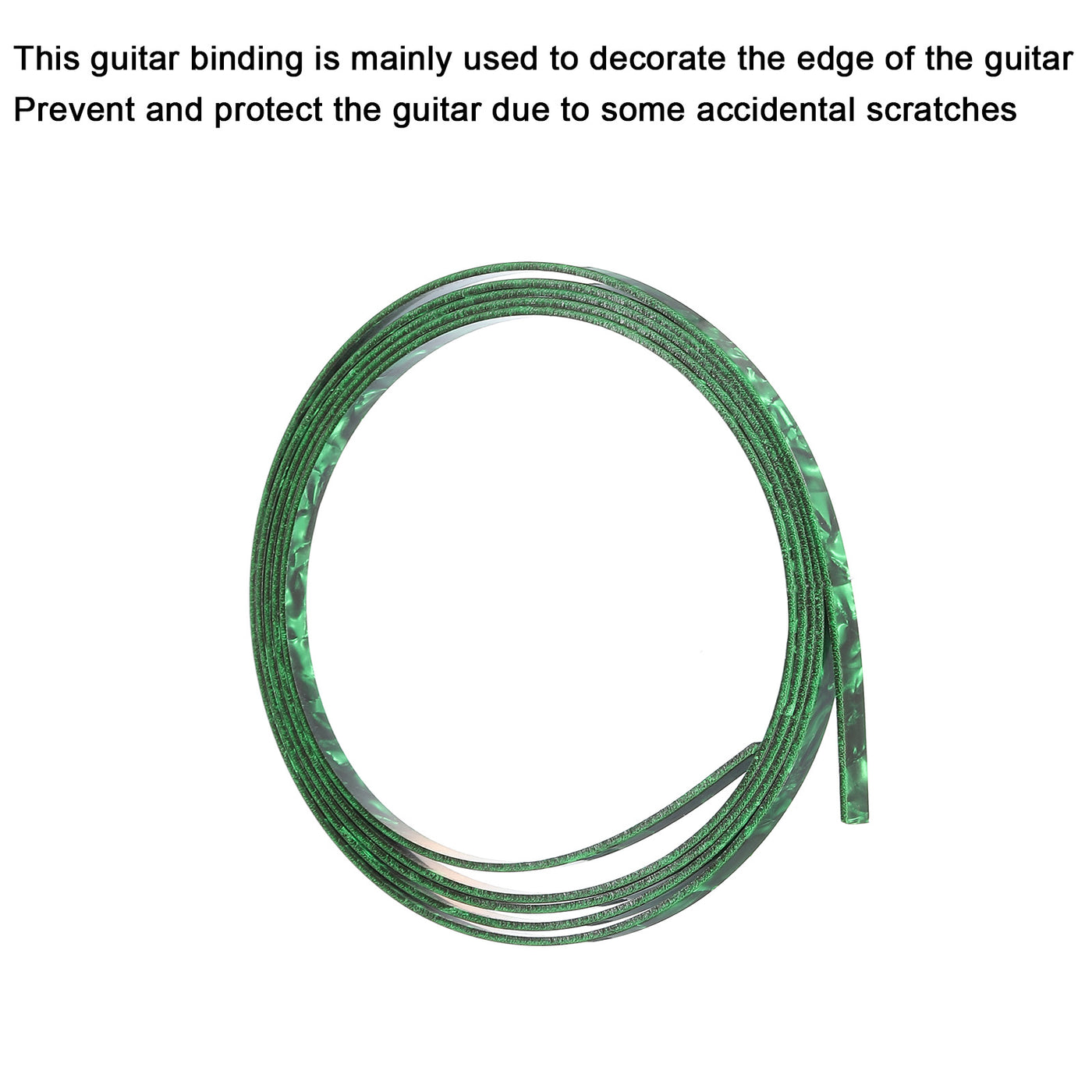Harfington Plastic Binding Purfling Strip 1650x5x1.5mm for Guitar Green Pink