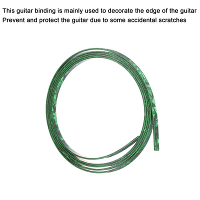 Harfington Plastic Binding Purfling Strip 1650x5x1.5mm for Guitar Green Pink