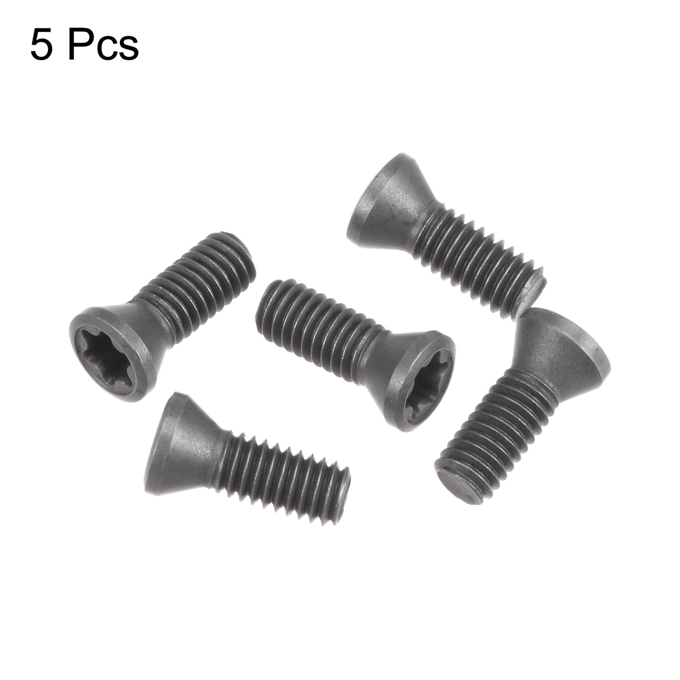 uxcell Uxcell M3.5x10-D5.3 Torx Set Screws for CNC Lathe Turning Tool Holder, 5Pcs