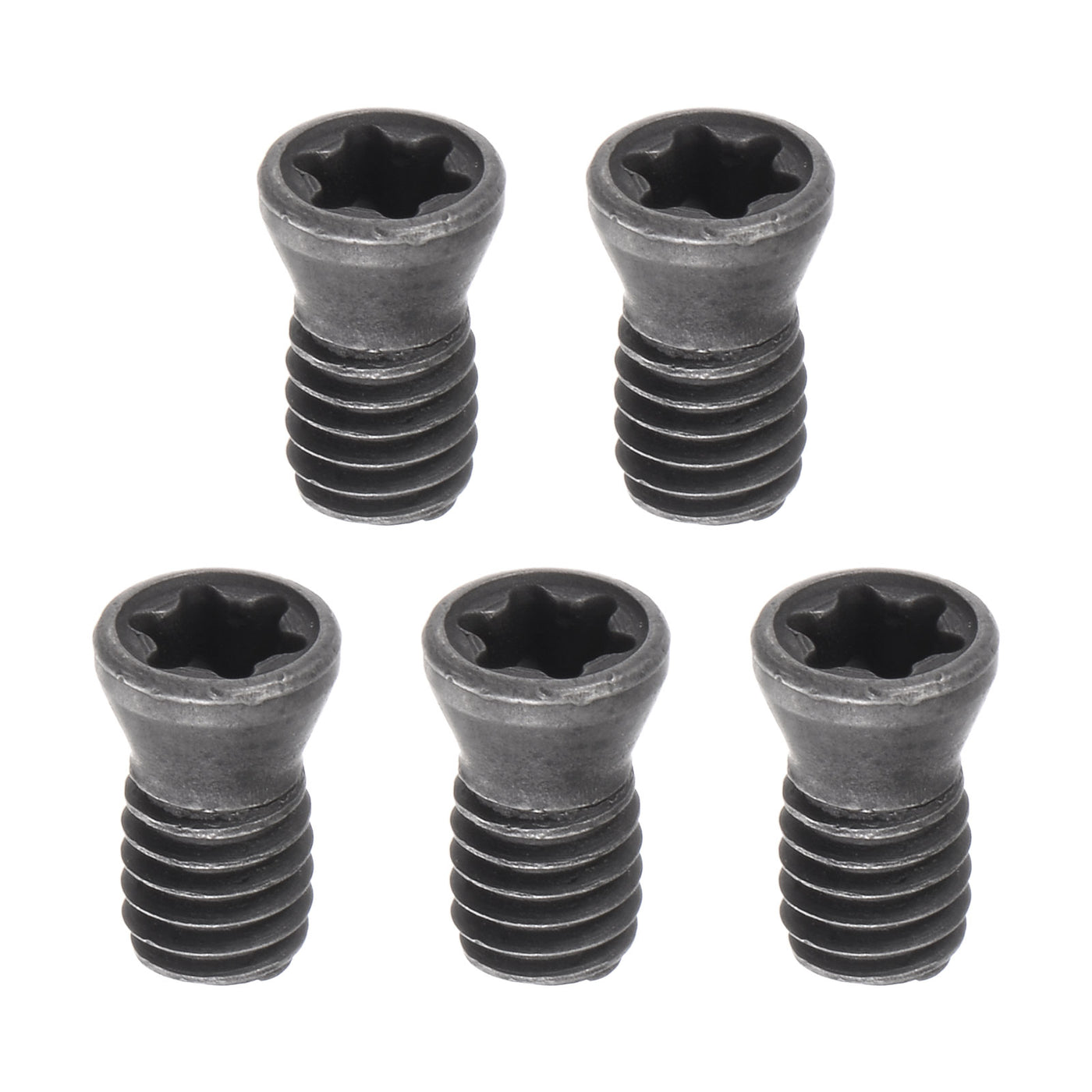 uxcell Uxcell M4x8-D5.0 Torx Set Screws for CNC Lathe Turning Tool Holder, 5Pcs