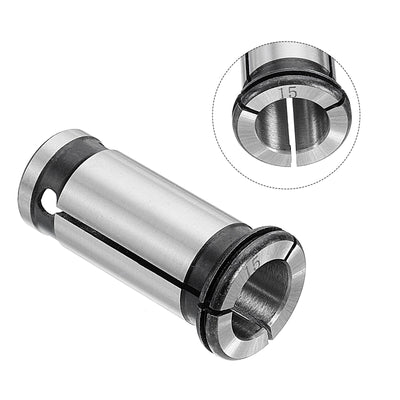 Harfington Uxcell Straight Shank Collet C20-15 CNC Router Tool Adapter 65Mn for Lathe Milling Drilling Machine Industrial Supplies