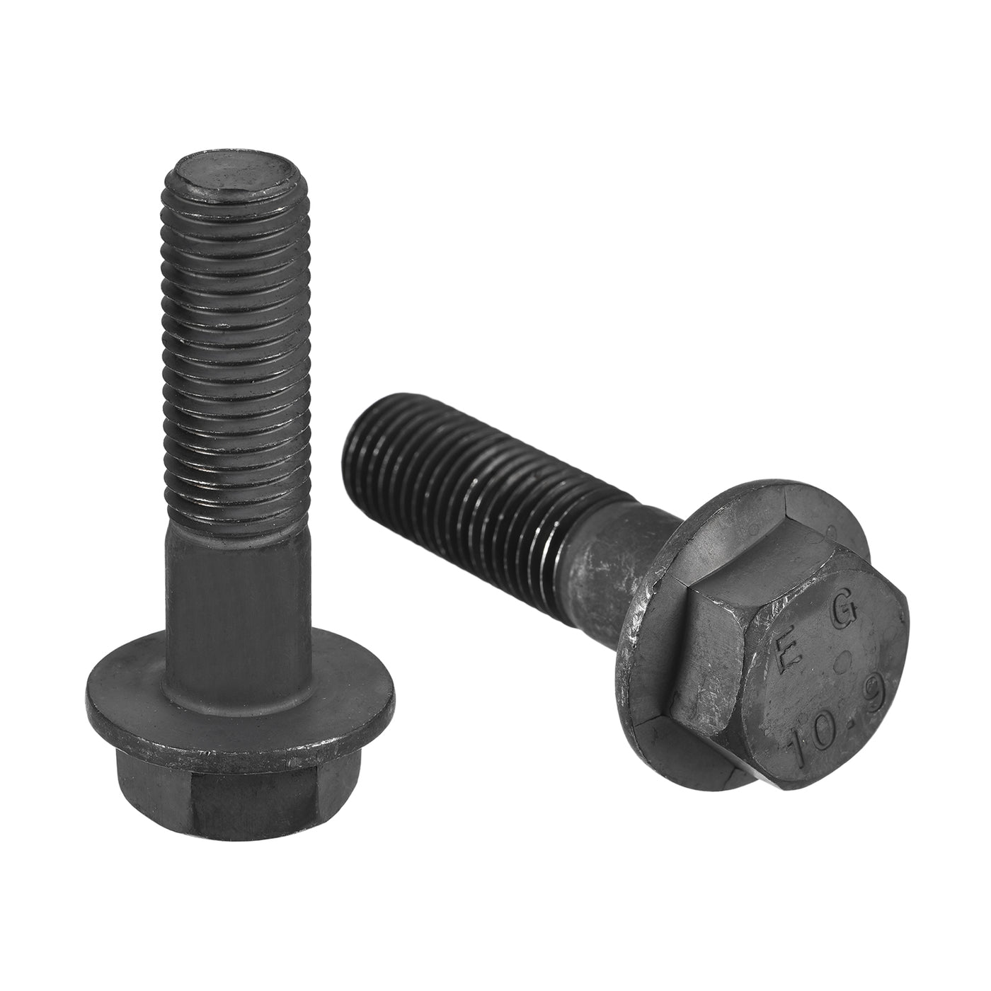 M16 x 60mm Carbon Steel Black Oxide Coating Hex Flange Bolts | Harfington