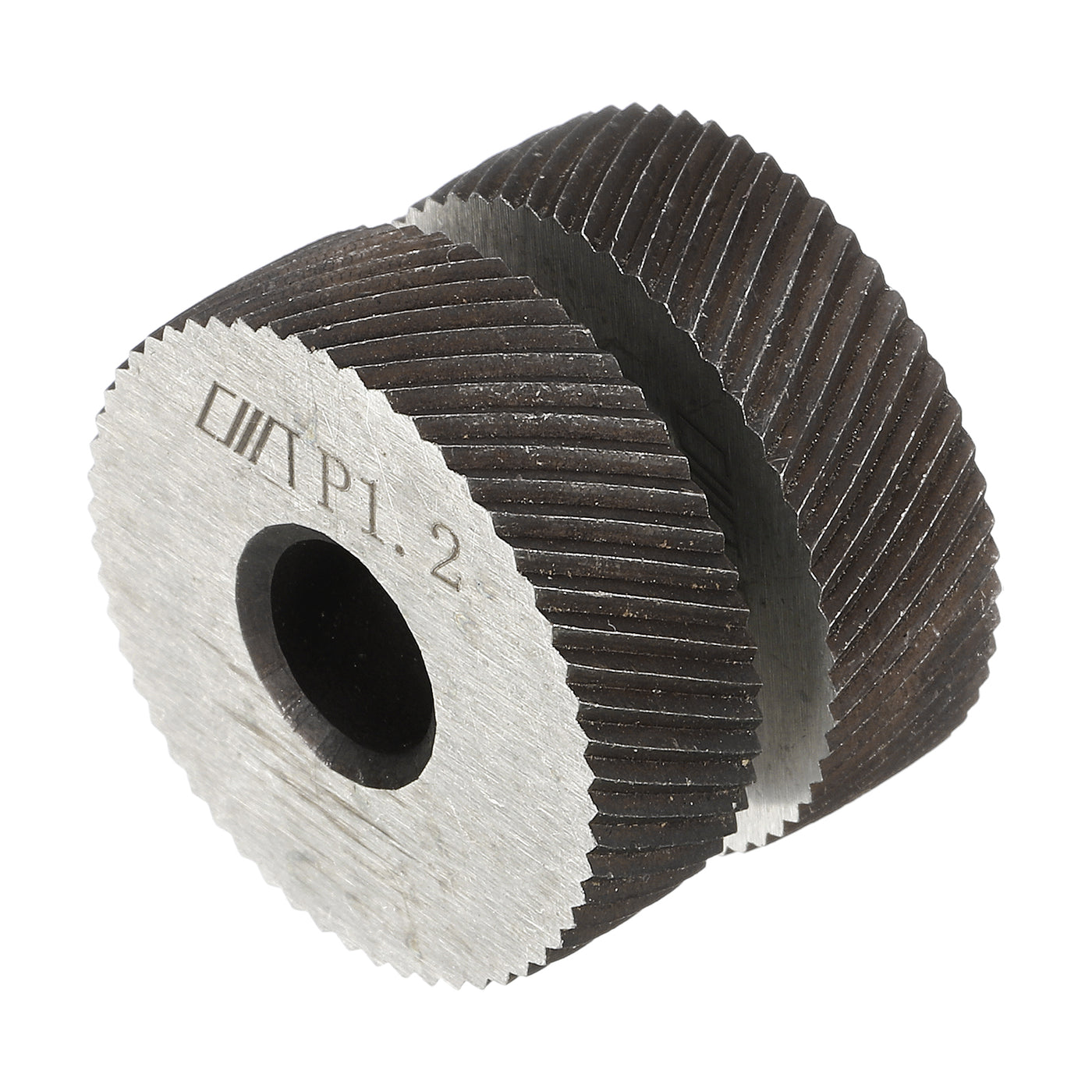 uxcell Uxcell 2Pcs 26x8x8mm Knurling Wheel Kit 1.2mm Pitch Diamond Wheel Linear Knurl