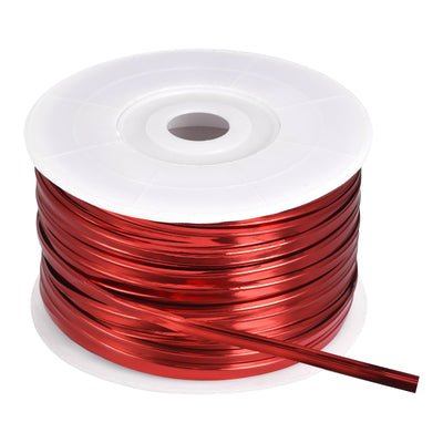 Harfington Foil Twist Ties 100 Yard Plastic Closure Tie for Bread, Candy Red