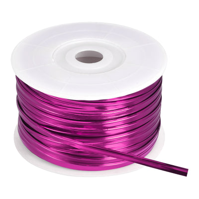 Harfington Foil Twist Ties 100 Yard Plastic Closure Tie for Bread, Candy Pink