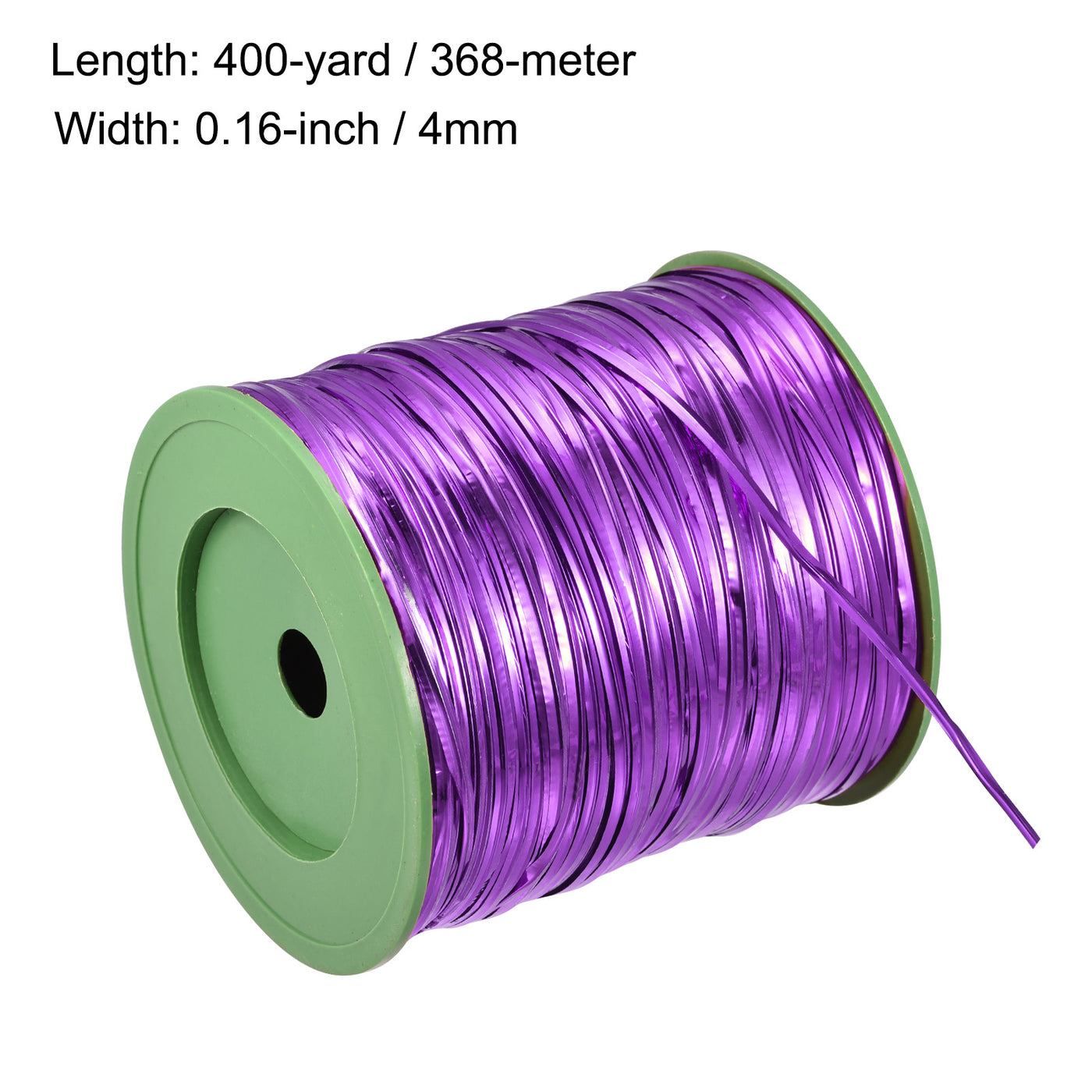 Harfington Foil Twist Ties 400 Yard Plastic Closure Tie for Bread, Candy Purple