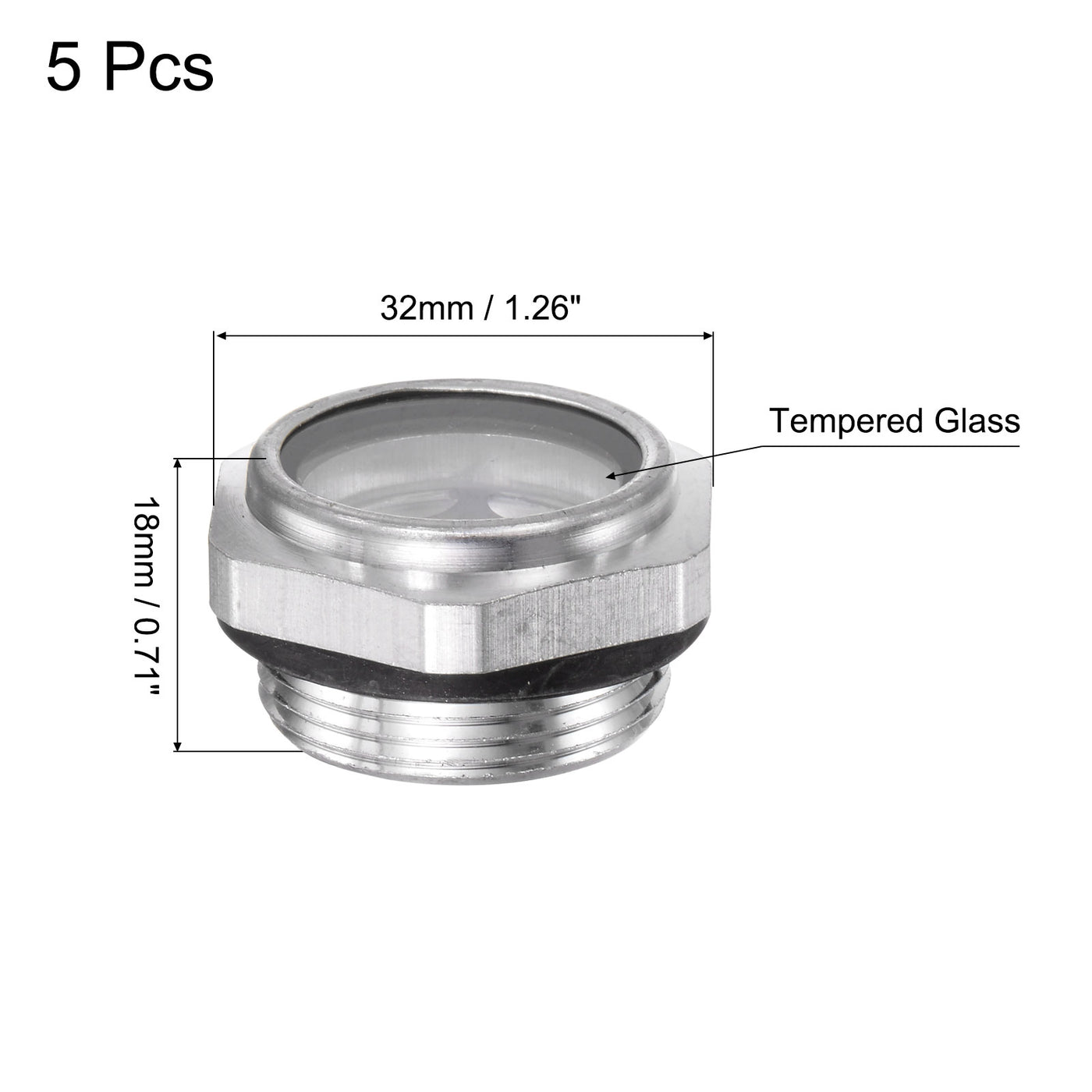 uxcell Uxcell Air Compressors Oil Level Gauge Liquid Sight Glass