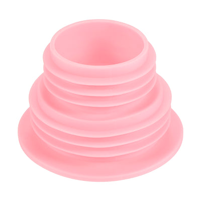 Harfington Drain Pipe Seal Hose Silicone Plug Sewer Sealing Ring Connector Pink