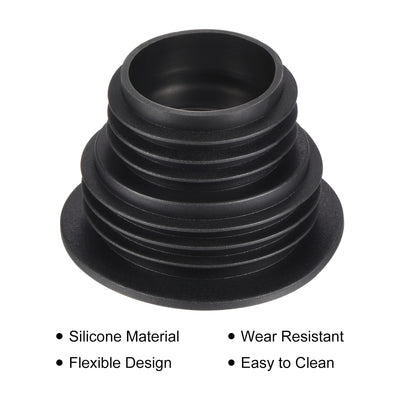 Harfington Drain Pipe Seal Hose Silicone Plug Sewer Sealing Ring Connector Black