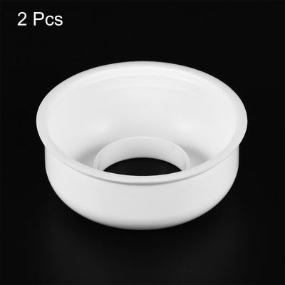 Harfington Drain Pipe Decorative Cover Hose Silicone Plug Pipe Collar 2Pcs White