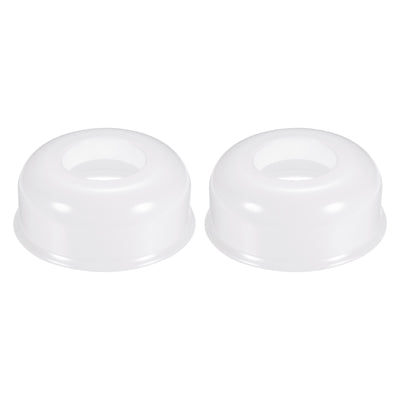 Harfington Drain Pipe Decorative Cover Hose Silicone Plug Pipe Collar 2Pcs White