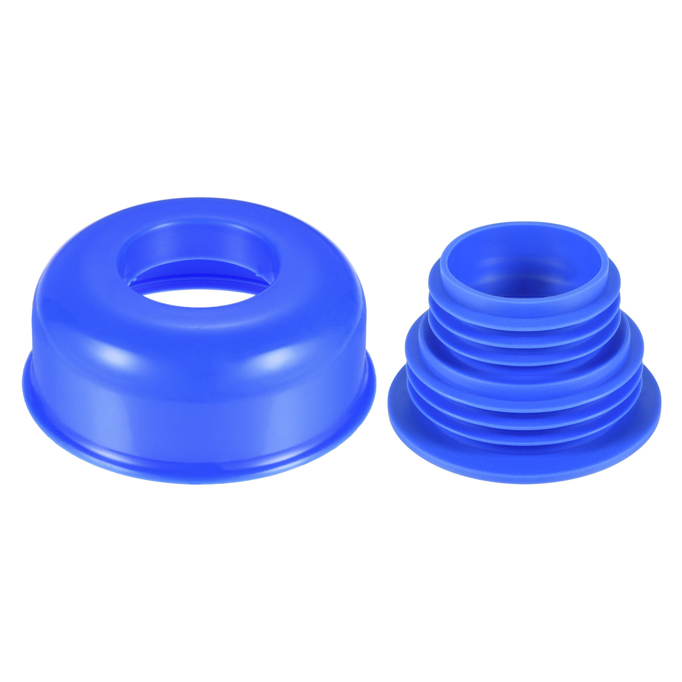 Harfington Drain Pipe Seal Hose Silicone Plug Sewer Sealing with Cover 1 Set Blue