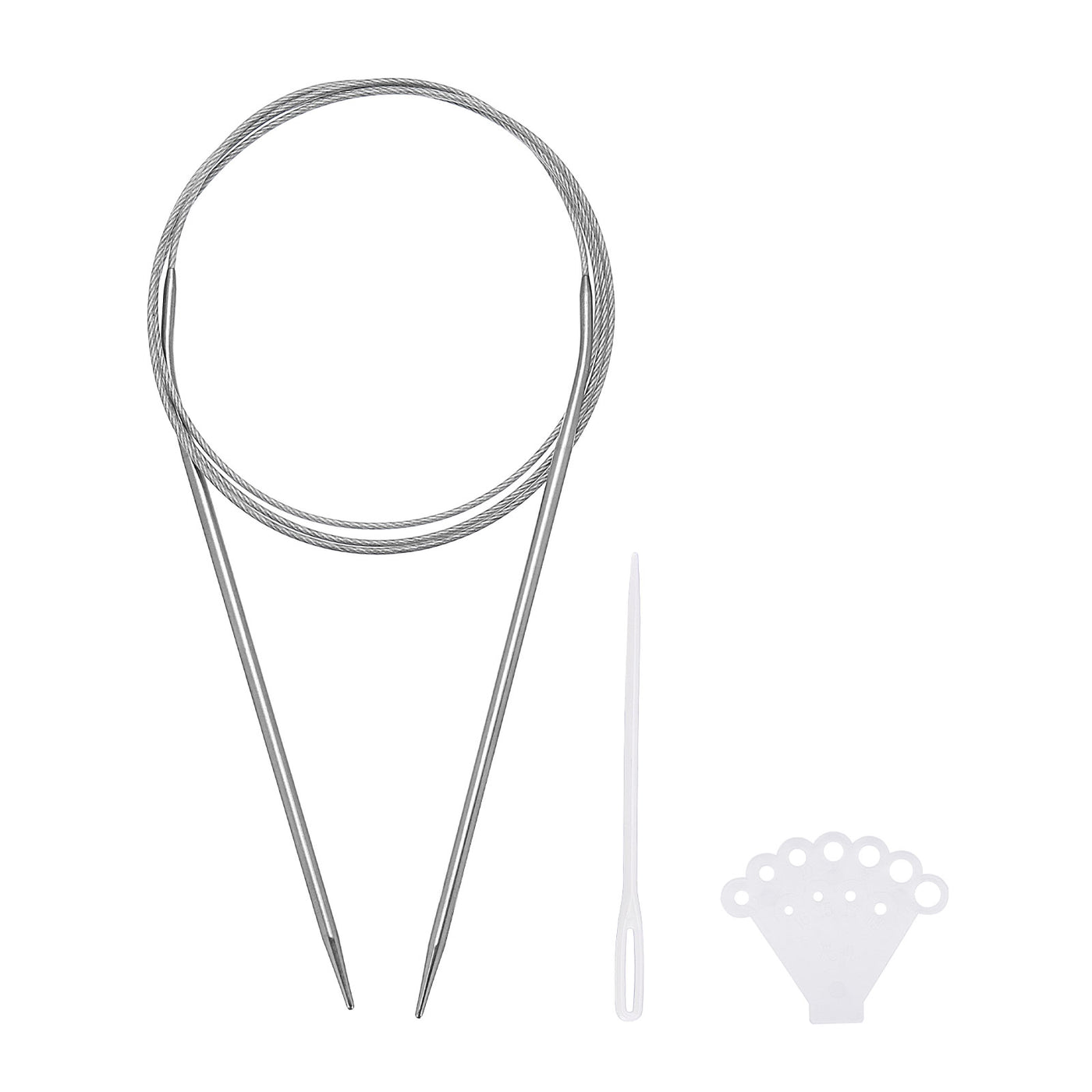 uxcell Uxcell Circular Knitting Needles Round Shape Stainless Steel Needle