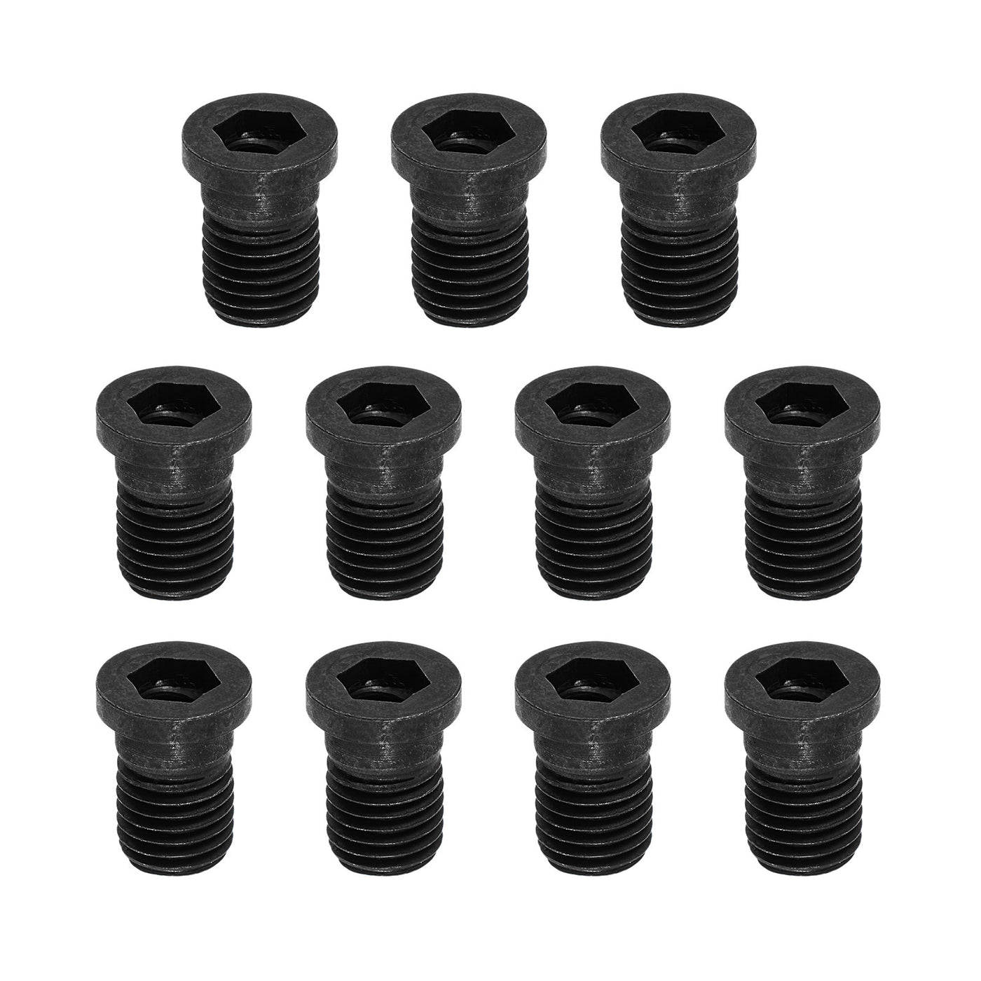 uxcell Uxcell M6x10-0.75 Set Screws for Carbide Insert CNC Lathe Turning Tool Holder, 10Pcs