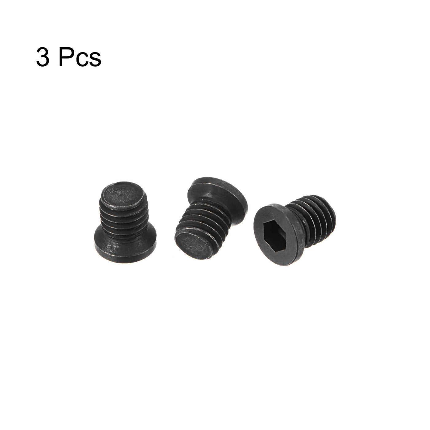 Uxcell Uxcell M8x10.5-1.25 Set Screws for Carbide CNC Lathe Turning Tool, 3Pcs