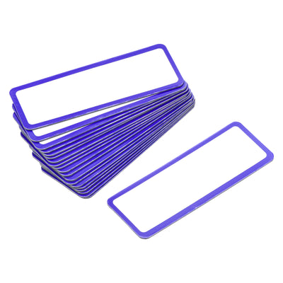 Harfington Magnetic Labels Dry Erase Writable Tag 3.2" x 1.2" for Crafts Blue 20pcs