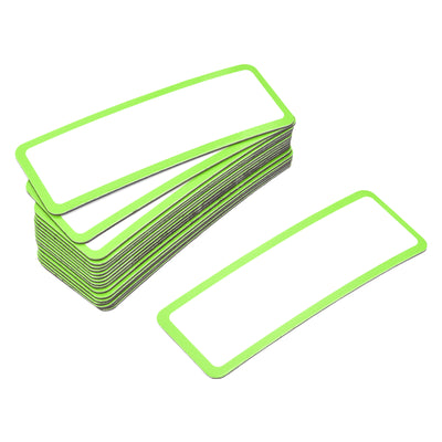 Harfington Magnetic Labels Dry Erase Writable Tag 3.2" x 1.2" for Crafts Green 20pcs