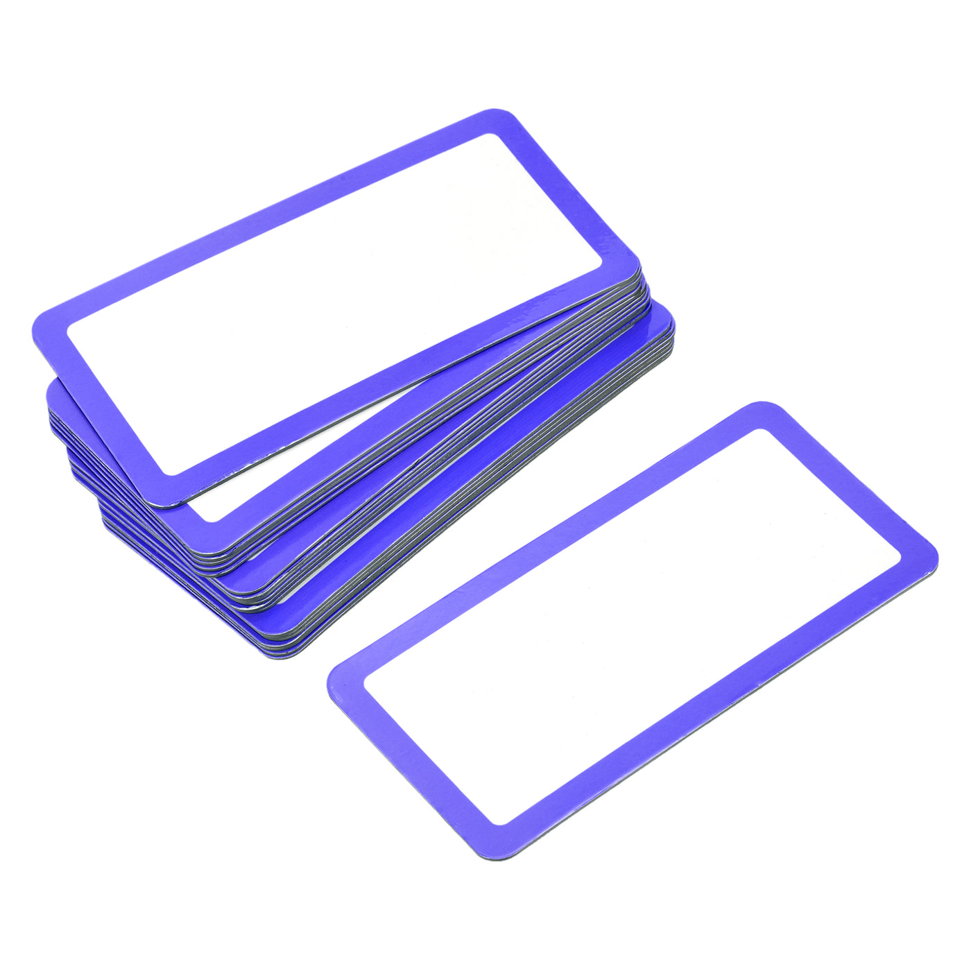 Harfington Magnetic Labels Dry Erase Writable Tag 3.9" x 2" for Crafts Blue 20pcs