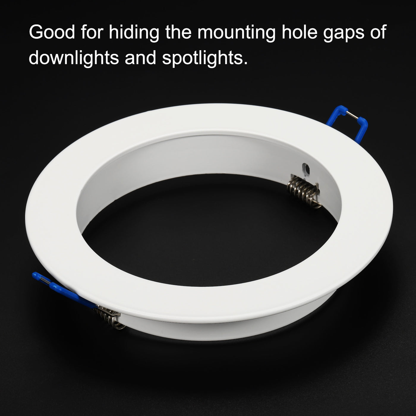 Harfington 3.9" Inner Dia. Light Trim Ring, Aluminum Alloy Circular Light Cover Lighting Fixture for Ceiling Wall Recessed Can Downlights, White
