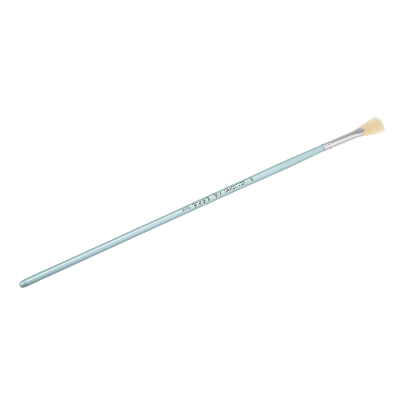 uxcell Uxcell Paint Brushes 0.59" Width 0.12" Thick Natural Bristle with Blue Wood Handle