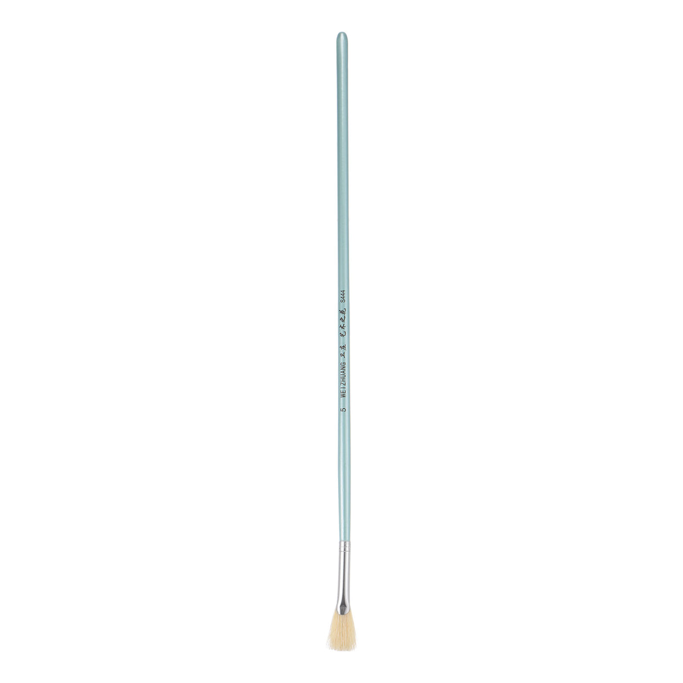 uxcell Uxcell Paint Brushes 0.59" Width 0.12" Thick Natural Bristle with Blue Wood Handle
