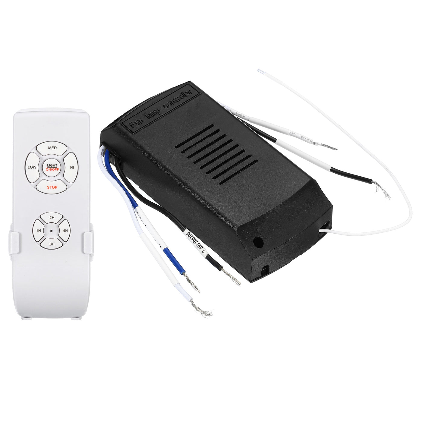 Harfington Universal Ceiling Fan Remote Control Kit, 220V Wireless 3 in 1 Speed Light Timing 3 Speed Controller with Receiver for Fan Lamp Control