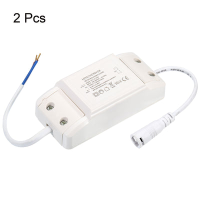 Harfington 12-18W 280mA LED Driver, 2Pcs AC 100-240V Output 36-54V DC Female Connector Constant Current Rectifier Transformer External Power Supply