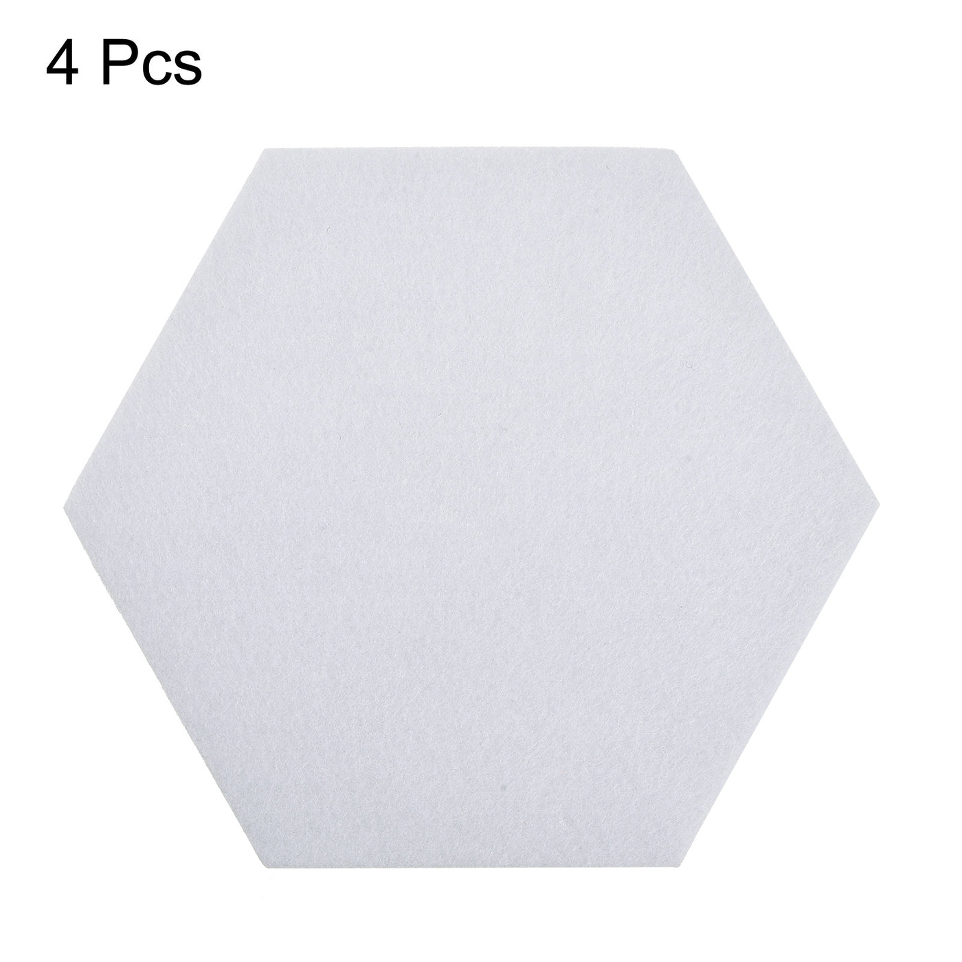 uxcell Uxcell Felt Coasters 4pcs Absorbent Pad Coaster for Drink Cup Pot Bowl Vase White