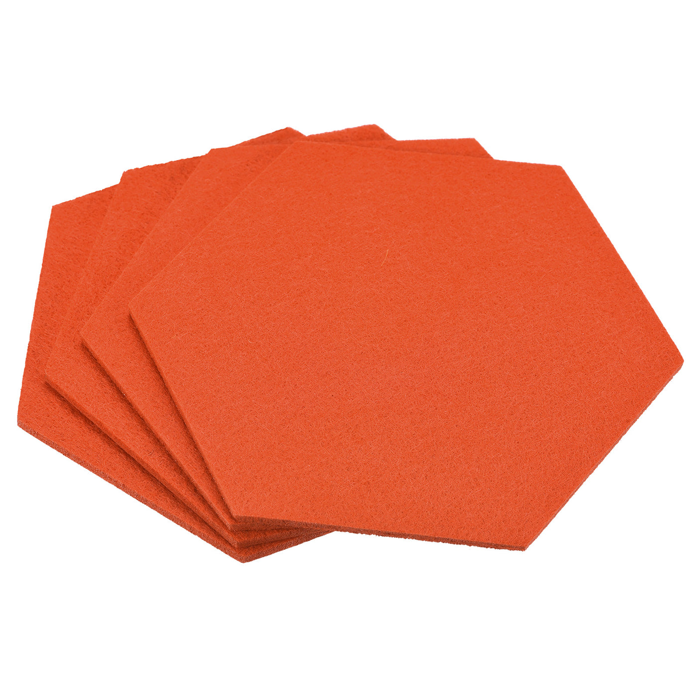 uxcell Uxcell Felt Coasters 4pcs Absorbent Pad Coaster for Drink Cup Pot Bowl Vase Orange