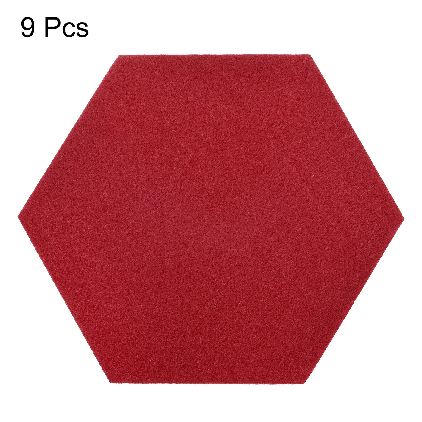 uxcell Uxcell Felt Coasters 9pcs Absorbent Pad Coaster for Drink Cup Pot Bowl Vase Red