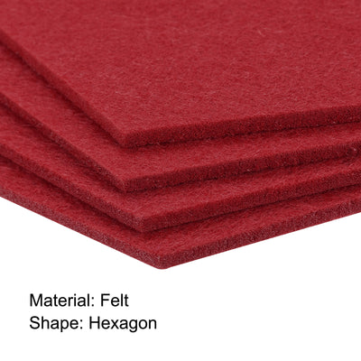 Harfington Uxcell Felt Coasters 9pcs Absorbent Pad Coaster for Drink Cup Pot Bowl Vase Red