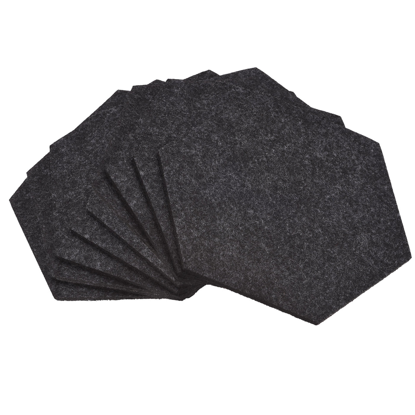 uxcell Uxcell Felt Coasters 9pcs Absorbent Pad Coaster for Drink Cup Pot Bowl Vase Gray